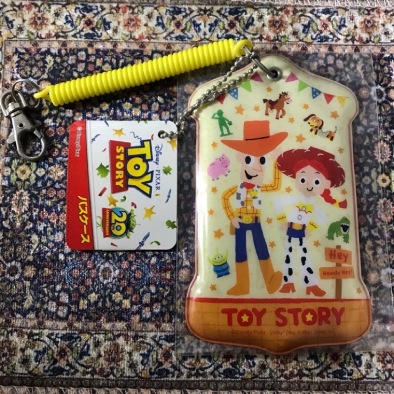 迪士尼 皮克斯 玩具總動員 20週年 卡套 紀念品 現貨 日本製 胡迪 三眼怪 可當行李吊牌