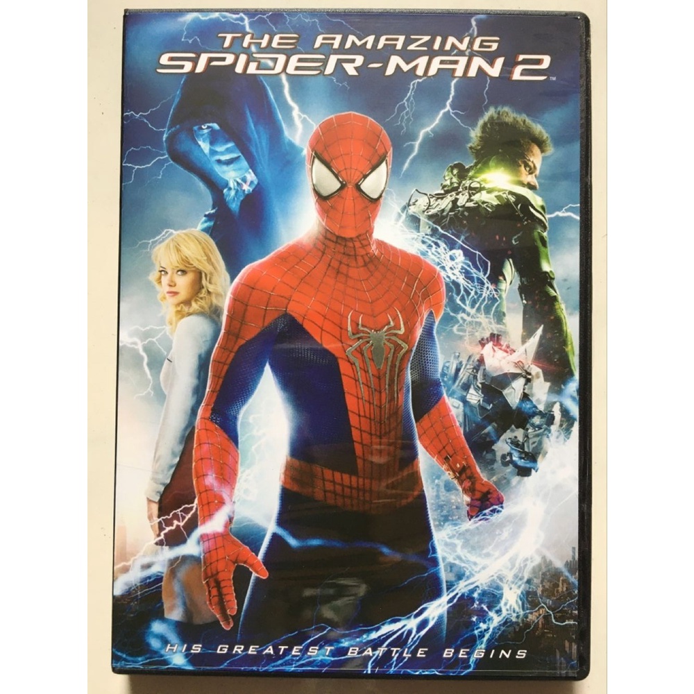 電影蜘蛛人驚奇再起2 電光之戰 超凡蜘蛛俠2 Dvd 國語 英語高清全新盒裝 蝦皮購物