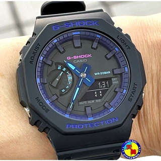 【臺灣CASIO原廠公司貨】G-SHOCK 農家橡樹 GA-2100VB-1A【天美鐘錶店家直營】【下殺↘超低價有保固】