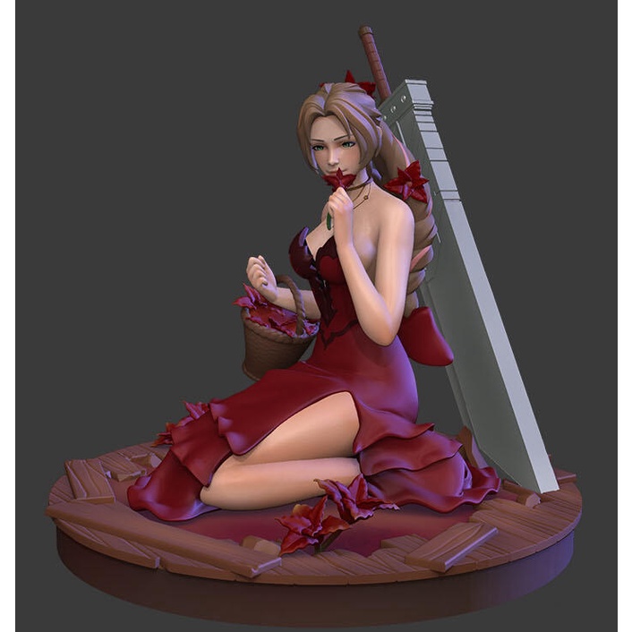 【現貨GK】GK人形白模(W_3544+3550)1/6 Final Fantasy VII 艾莉絲 禮服版