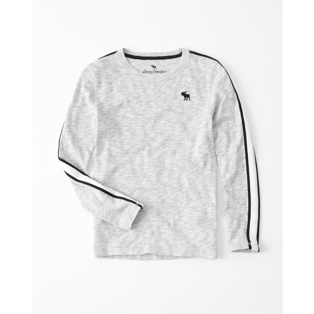天普小棧】a&amp;f abercrombie KIDS sweater knit sleeve-stripe tee長袖T恤