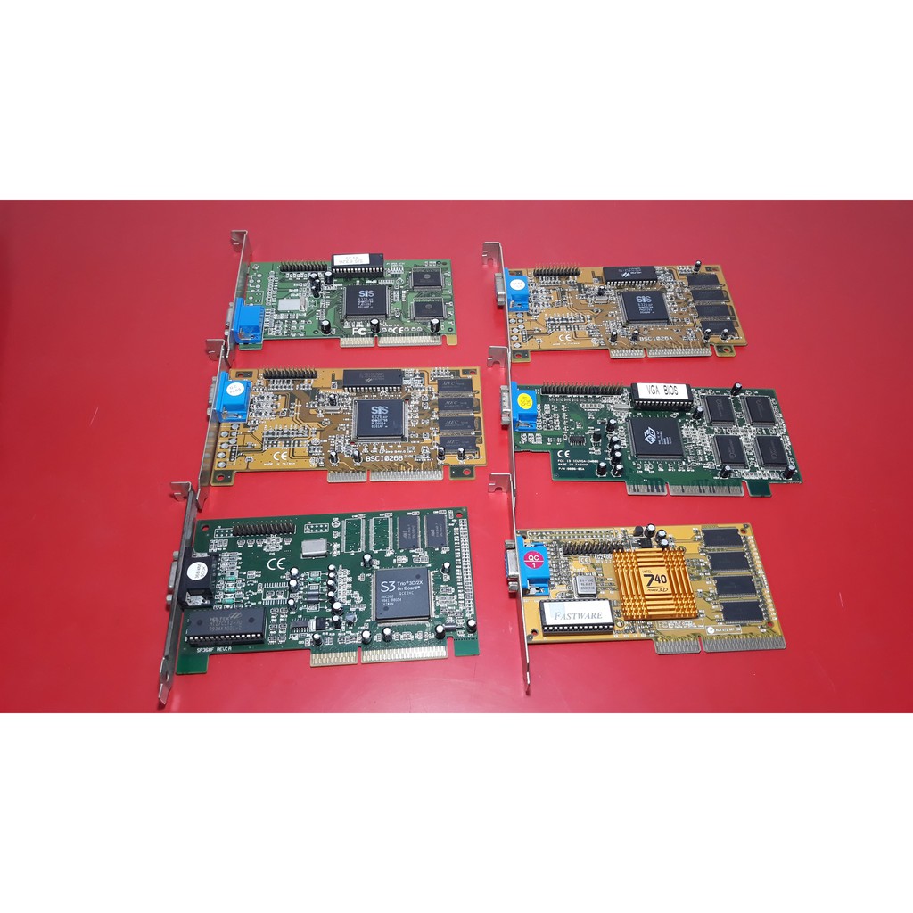 AGP 顯示卡 2X 4X SiS6326/ S3 /intel 740 /ati 3d rage 顯示卡 (缺貨)