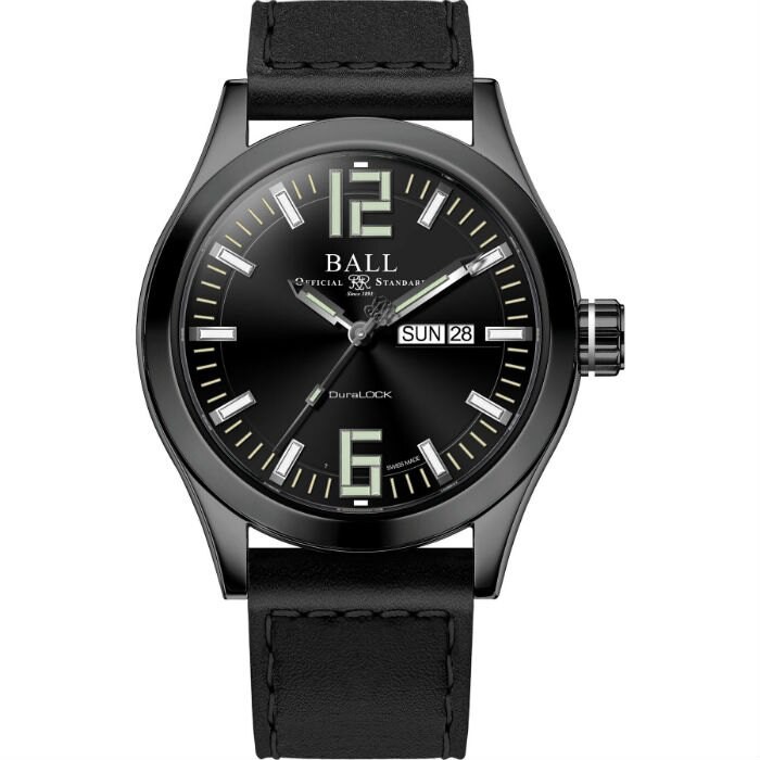 B3_ BALL 波爾錶NM2028C-L13A-BK Engineer III 王者系列紳士機械腕錶 /黑面 43mm