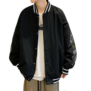 👉獨衣無二👈 兩色入 M-2XL 男生冬天衣服 男性休閒外套 韓版潮流拼接休閒夾克棒球外套 男生衣著 帥氣外套