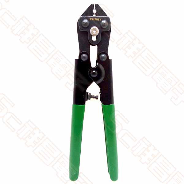 【祥昌電子】FUNET FHS-8 迷你鋼索壓接鉗 8吋 端子鉗/壓著鉗/壓線鉗