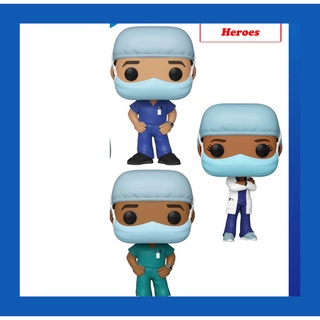 ［大園拼哥］ FUNKO 抗疫英雄 前線 醫護人員 醫護 醫生 護士COVID-19 三個一組 不拆售 無法搖頭
