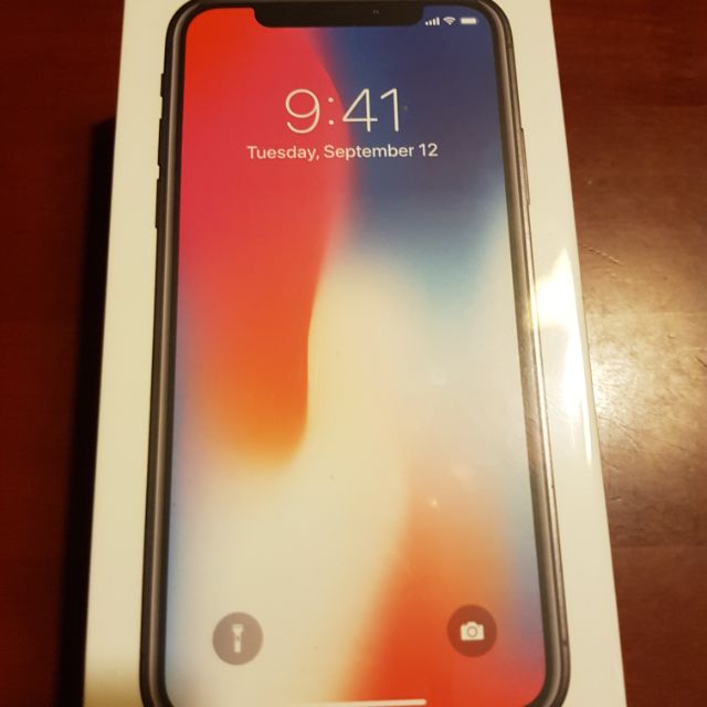 Apple iphone x 256G 太空灰 全新未拆