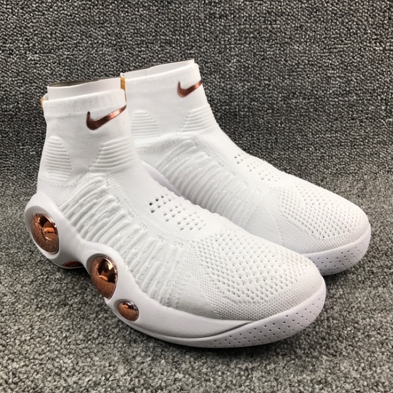 nike flight bonafide white and gold