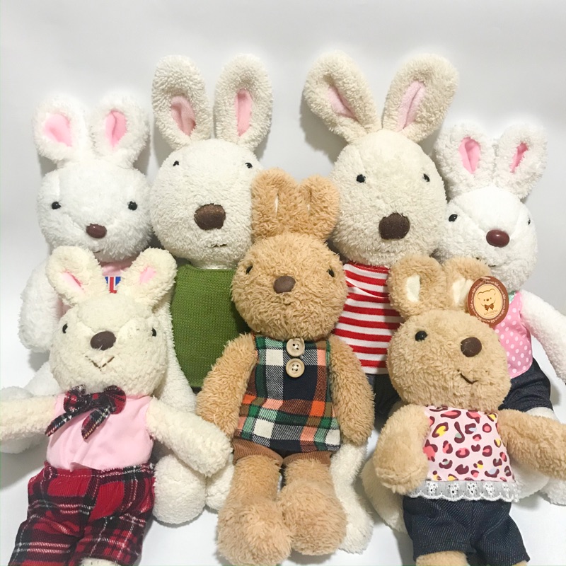 (二手) 砂糖兔 法國兔 歡樂兔 娃娃 布偶 Joy Rabbit le sucre 日本 兔子絨毛娃娃 兔子玩偶 玩具