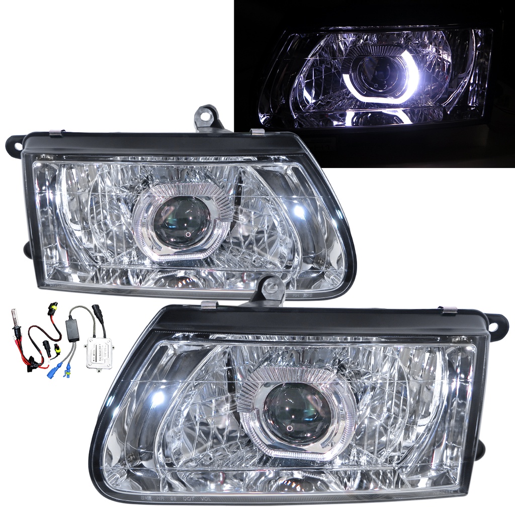 卡嗶車燈 適用於 適用於 ISUZU 五十鈴 Rodeo 00-02 後期 SUV 光導LED光圈HID魚眼 大燈