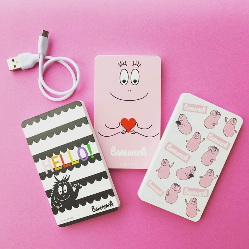 ♜ 日本 BARBAPAPA 泡泡先生 USB 行動電源 MOZTECH 墨子科技 隨身行動充電 二手