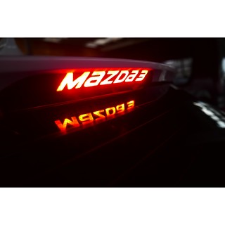 Mazda3 3代5門【第三煞車燈膜法貼】15-18年 3代馬3(5門車型)適用