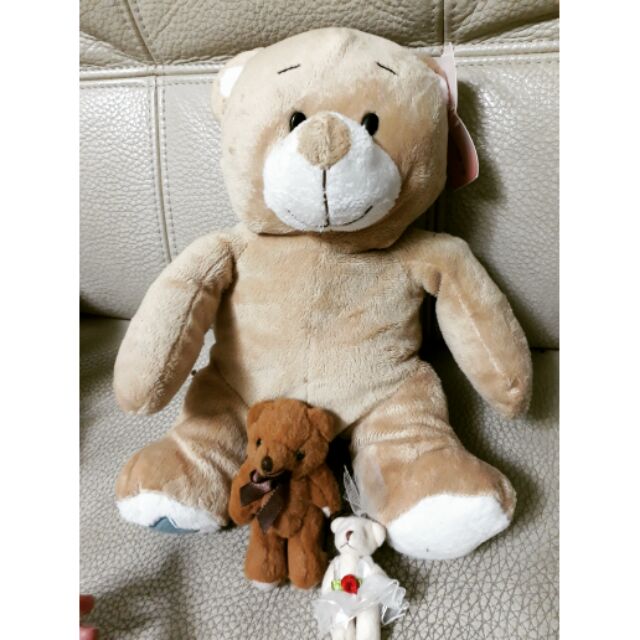 棕熊咖啡熊茶色熊新娘熊10 5吋提籃小熊毛絨玩偶小吊飾 蝦皮購物