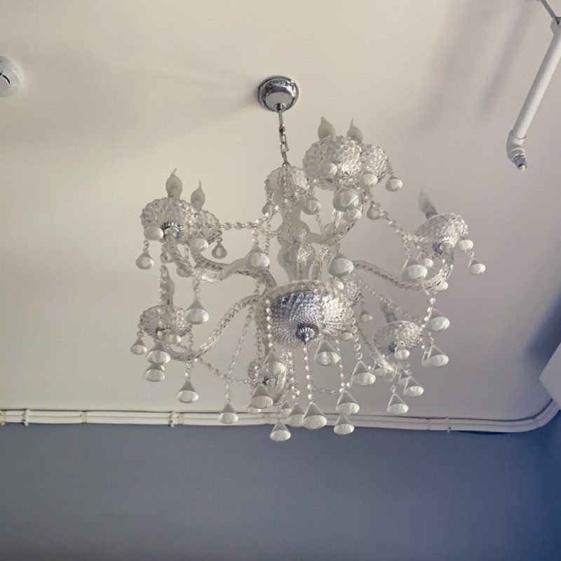 二手-18park-古典水晶精緻吊燈-客廳、臥室、餐廳都適用