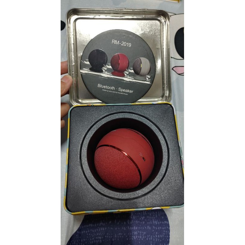 選物販賣機夾取品-REMAX RM2019球形藍芽喇叭(紅色)