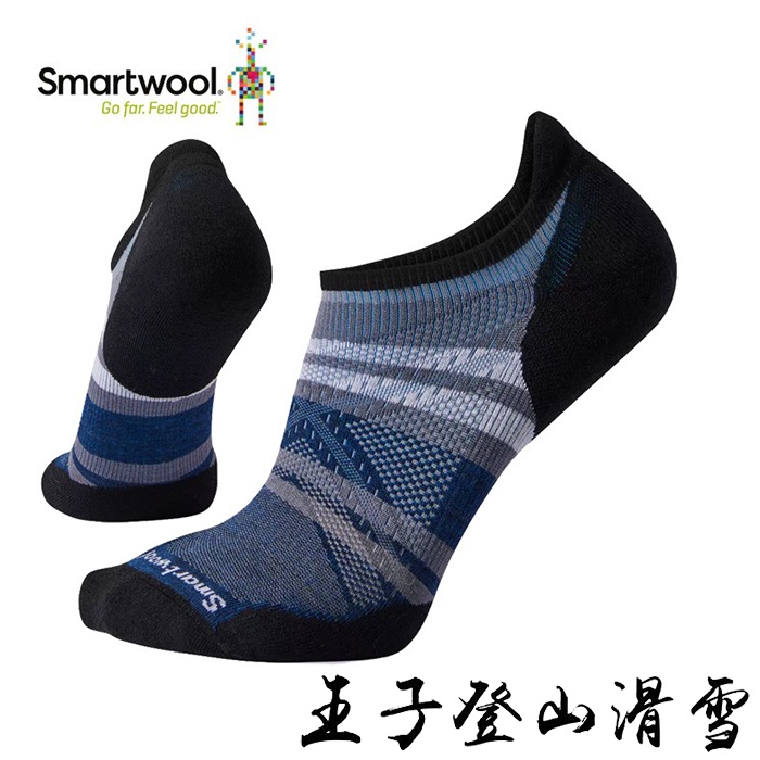 Smartwool|美國|PhD Run 輕量減震跑步踝襪/跑襪/羊毛襪 SW001215122 白