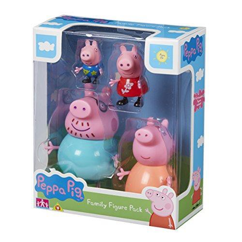 Peppa Pig粉紅豬小妹溫馨家庭公仔/ 4入 eslite誠品