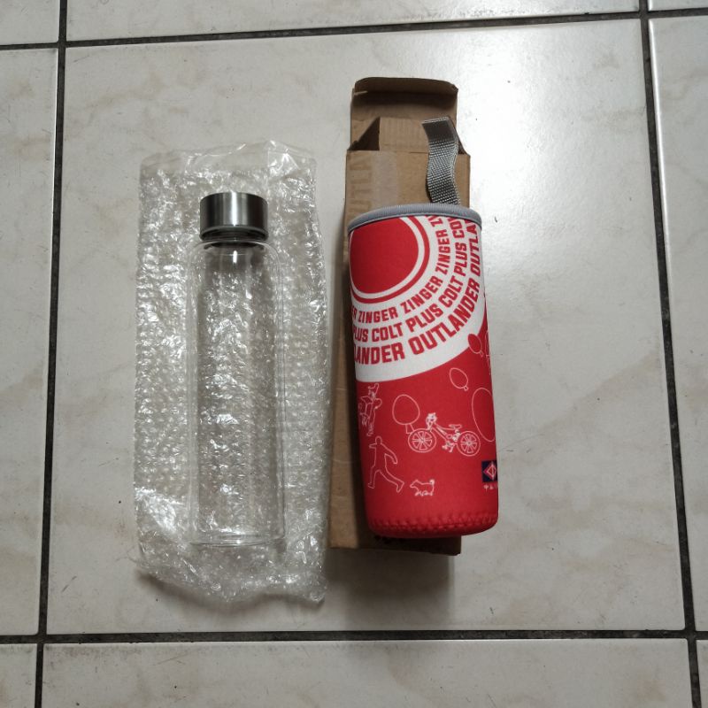 活動贈品/中華汽車/全新RV玻璃隨手瓶420ml(瑕疵品)