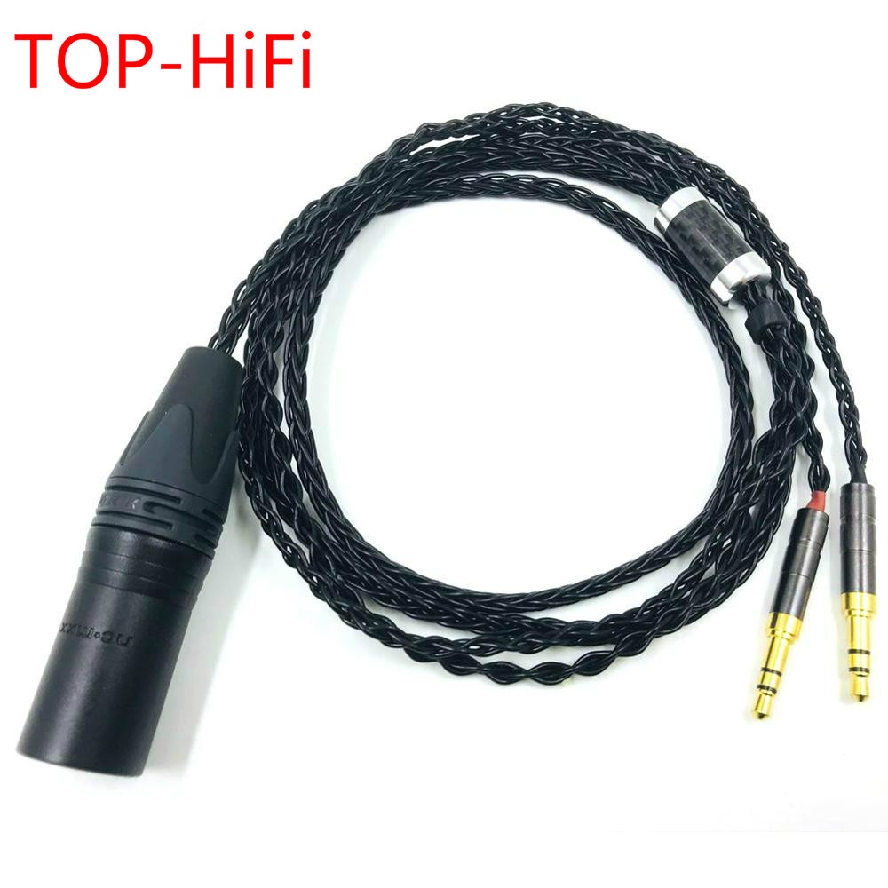 Top-hifi 4 針 XLR 公頭平衡耳機升級線適用於 Sundara Aventho 焦點 elegia t1 t