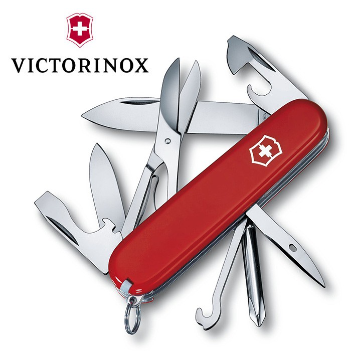 【Victorinox 瑞士維氏】Super Tinker 14用 瑞士刀 紅色 (1.4703)