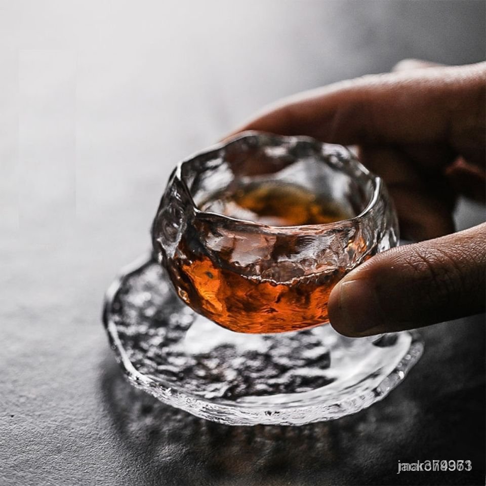 【優選精品】李子柒同款日式冰凍燒琉璃杯主人杯小品茗水晶杯主人功夫茶杯白酒 xNCQ  RiLB