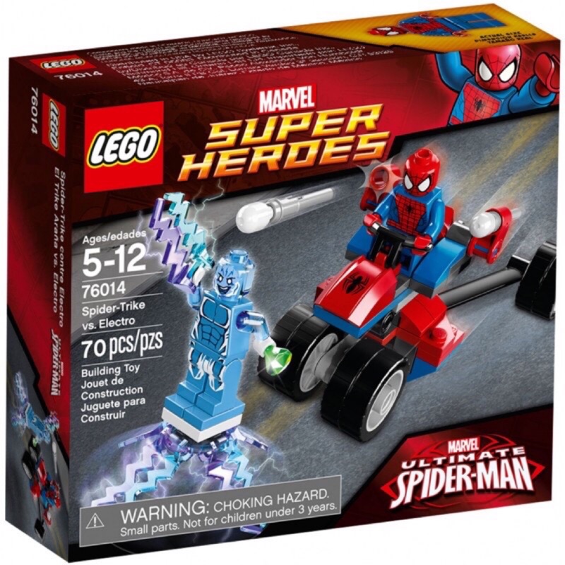 LEGO 樂高 76014 超級英雄系列 蜘蛛人vs 電光人 全新未拆