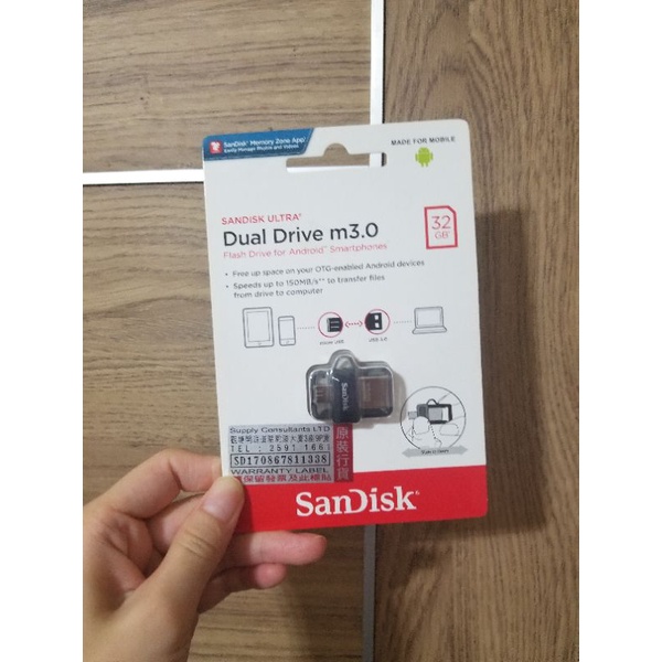 全新未拆 SanDisk 32GB 32G Dual Drive m3.0 OTG USB3.0 雙用 手機隨身碟