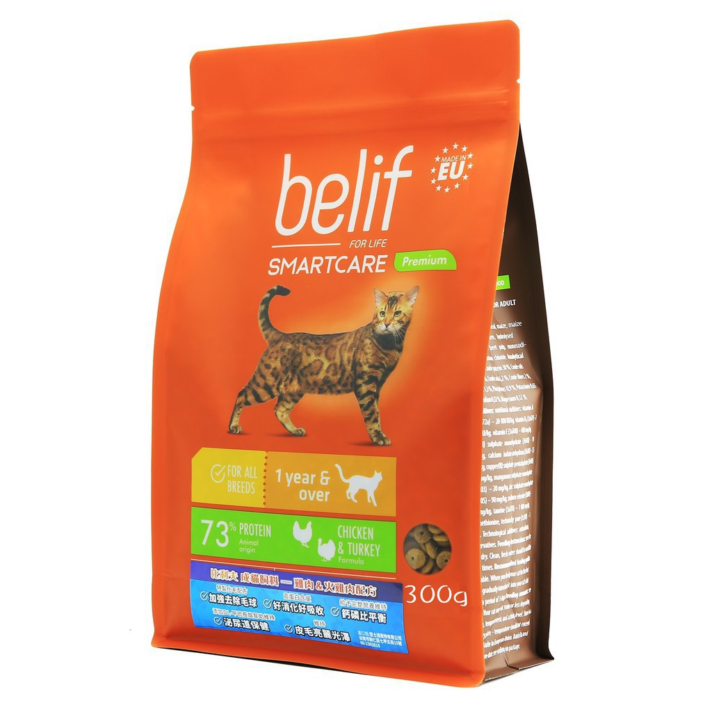 比利夫 Belif 雞肉＆火雞肉 成貓配方 貓飼料 18kg