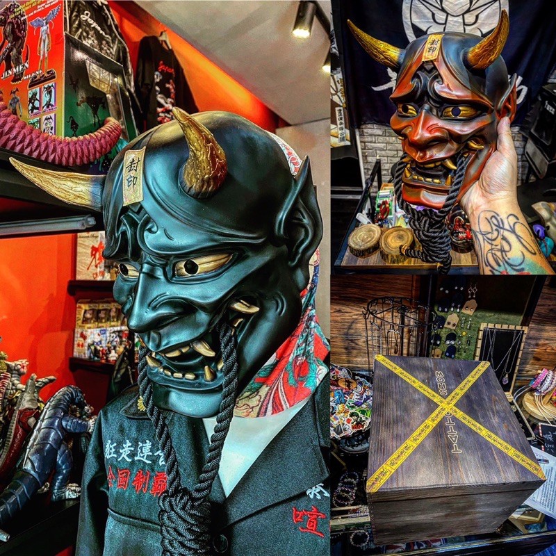 午夜花豹 Mnld 般若面具死神夜叉樹脂日本傳統刺青擺設擺件cosplay 台中實體店面一中逢甲 蝦皮購物