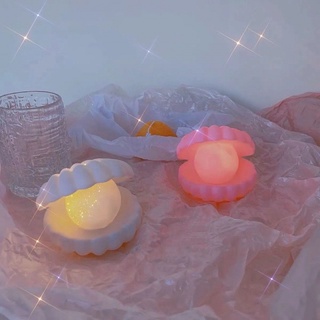 浪漫氣氛貝殼珍珠小夜燈