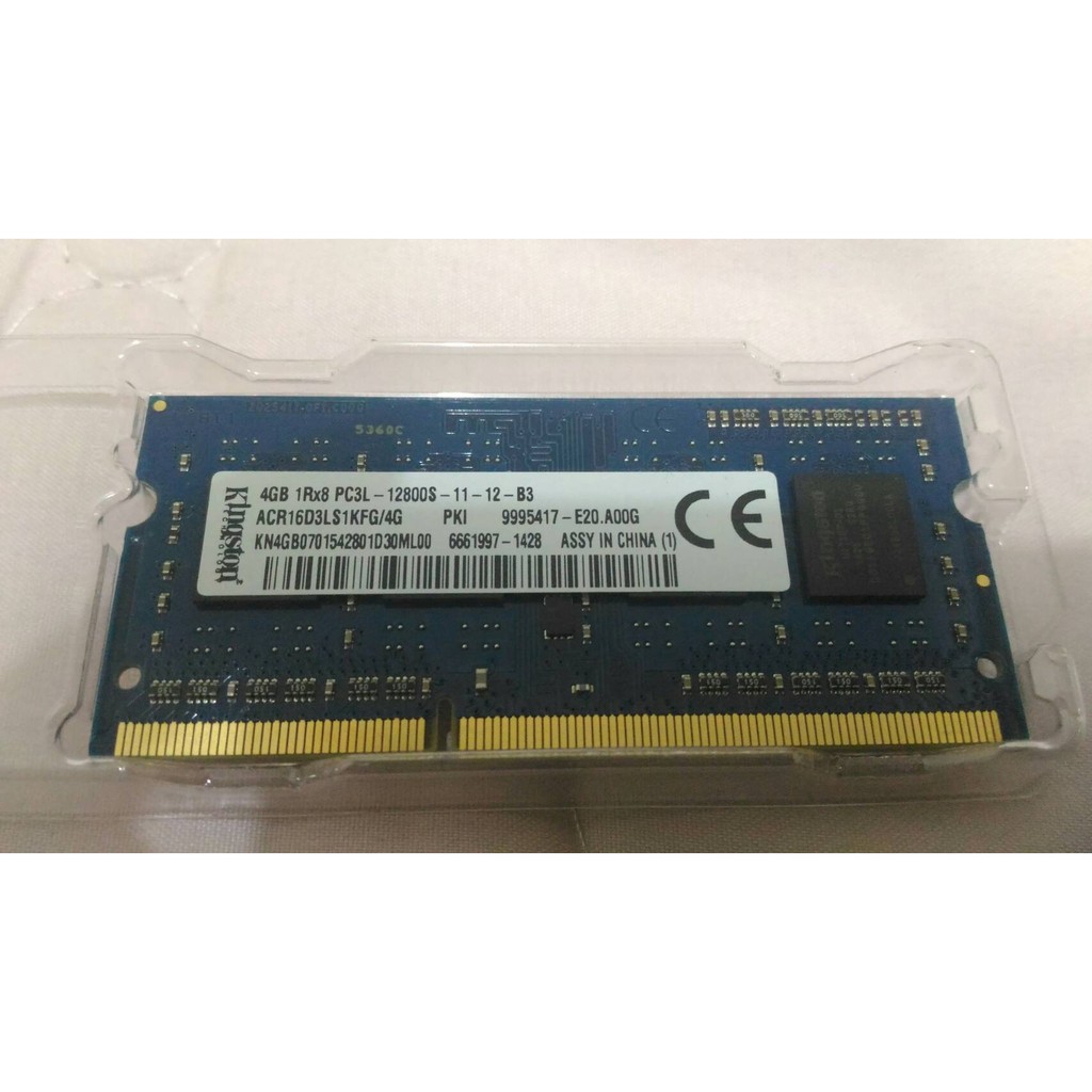 金士頓 DDR3L 4GB 1600