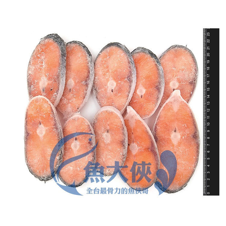 便當用-薄切鮭魚片(10片/1kg/包)-1D7B【魚大俠】FH168