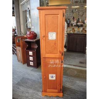 高雄．黛博拉家飾精品． 歐式傢俱 鄉村傢俱西班牙磁磚實木家具/高櫃/鞋櫃/書櫃/雙門櫃/ 收納櫃/ 置物櫃/細縫櫃角落櫃
