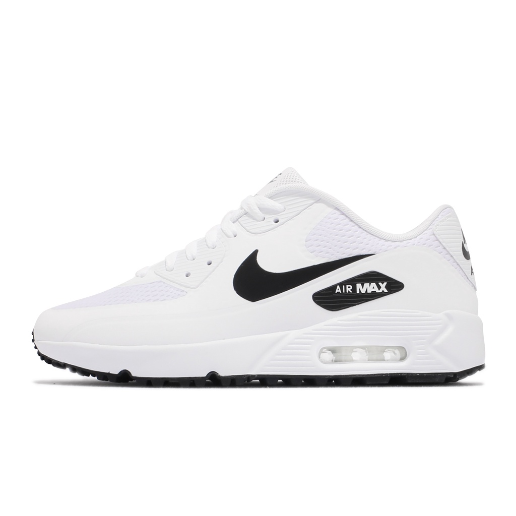 Nike 高爾夫球鞋 Air Max 90 Golf 男鞋 白 黑 無釘 休閒鞋 運動鞋【ACS】 CU9978-101