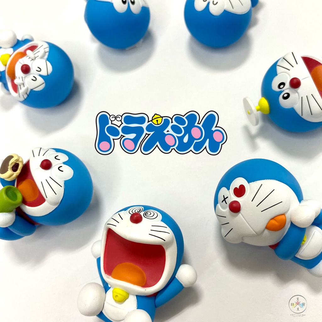 叉叉日貨 哆啦A夢 Doraemon 竹蜻蜓 銅鑼燒 手指軟膠公仔 隨機1入 日本正版【DM17486】