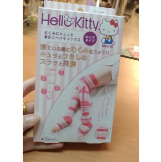 [三和小舖 ]日本製 CERVIN Hello Kitty 睡眠 及膝 壓力機能美腿襪 M(現貨)$580