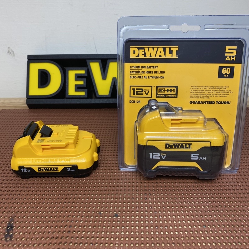 全新DeWALT 得偉 12V 2.0/5.0 電池