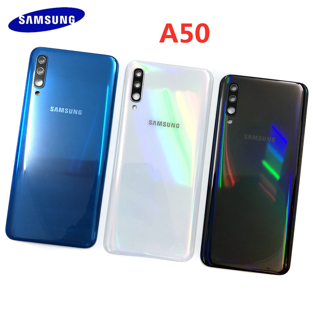 SAMSUNG 適用於三星 Galaxy A50 2019 A505 A505F A505DS 外殼電池後蓋後蓋帶貼紙+