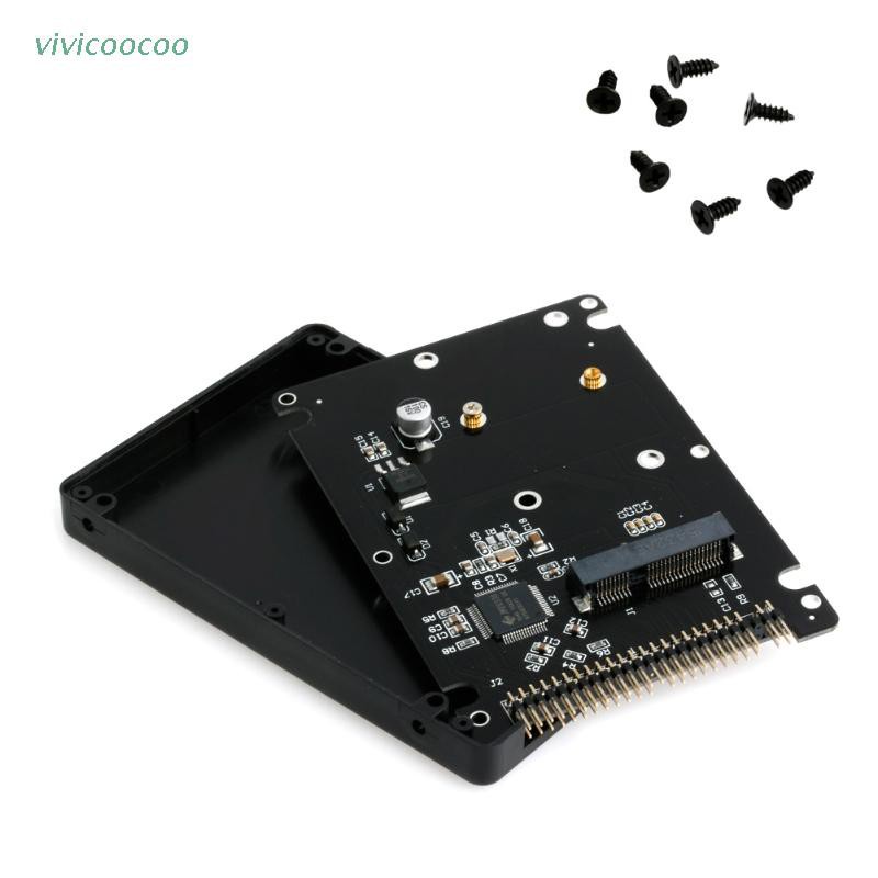 Vivi 44PIN Msata 轉 2.5 英寸“Ide Hdd Ssd Msata 轉 Pata 適配器帶外殼