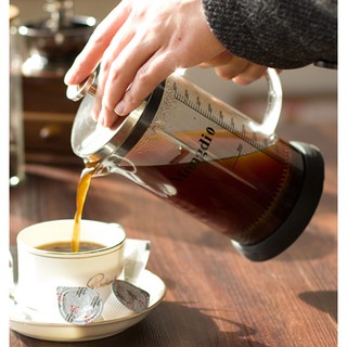 gogoven 咖啡壺 法式濾壓壺 玻璃壺 耐熱壺 沖茶器 過濾杯 水沖咖啡壺 贈咖啡豆勺 和 清潔刷