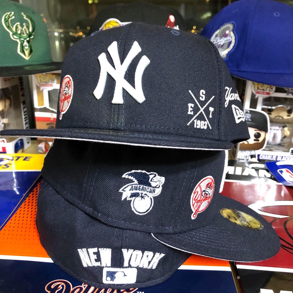 【叮咚小舖】New Era x MLB 紐約洋基 多刺繡 世界冠軍 棒球帽 New York Yankees 限定帽
