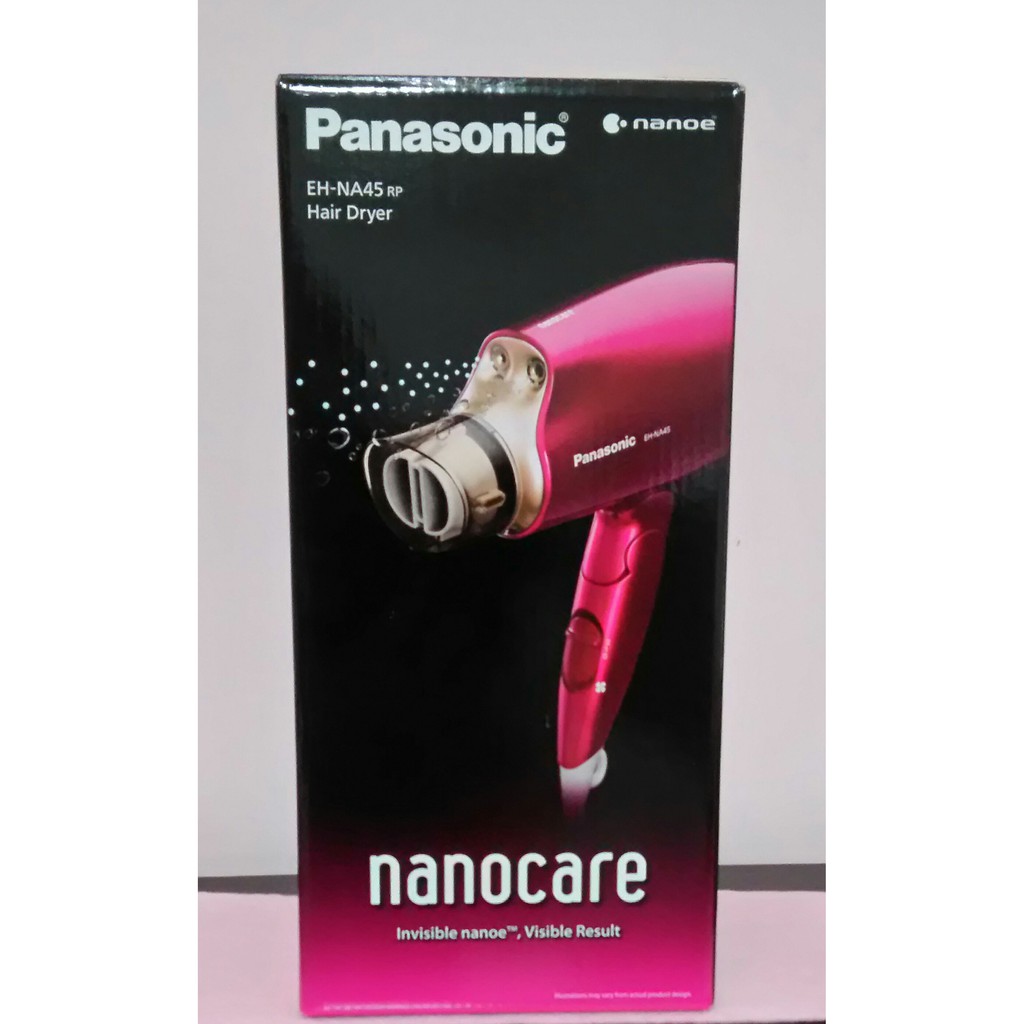 Panasonic 國際牌奈米水離子吹風機 EH - NA45 /RP(紅) 附專業整髮烘罩