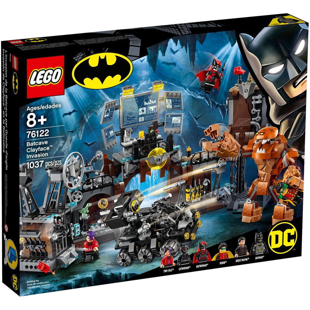 ［想樂］全新 樂高 Lego 76122 超級英雄 蝙蝠俠泥人 羅賓 貓女 雙面人 蝙蝠洞