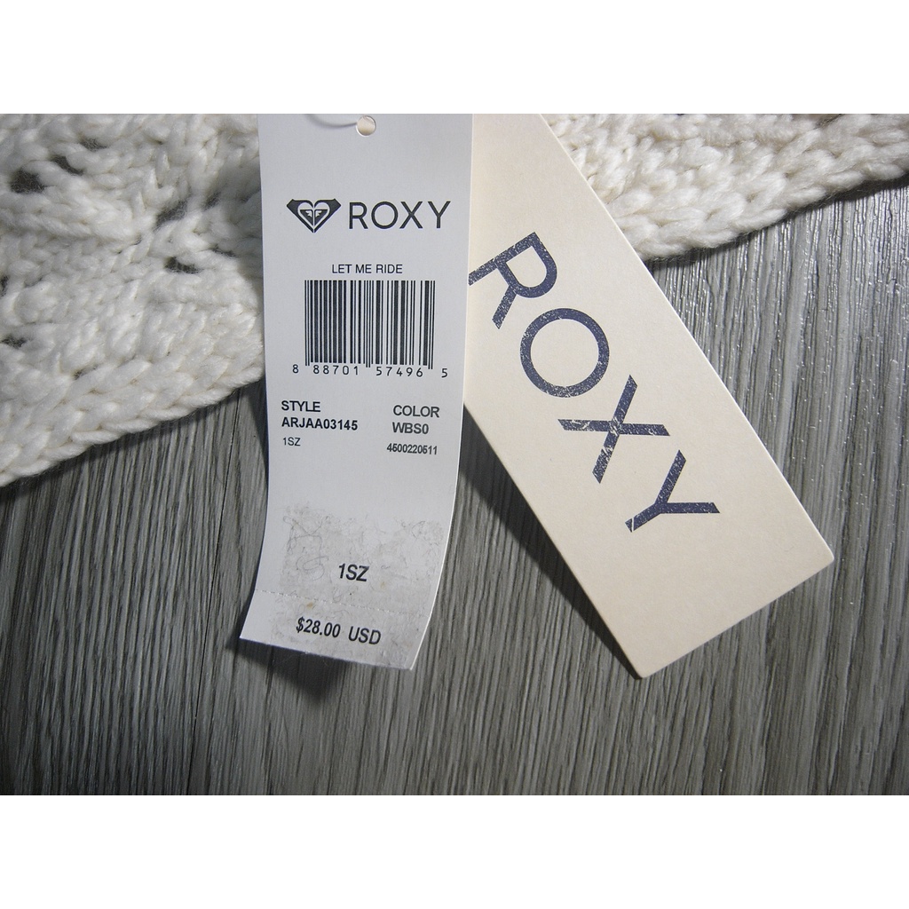 全新 正品 Roxy 女式 Let Me Ride 圍巾 白色 ARJAA03145 全新美國購入