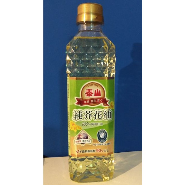 泰山純芥花油380ml