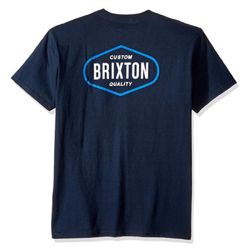 全新 Brixton Oakland navy 短tee 騎士 復古 滑板 海軍藍 現貨M