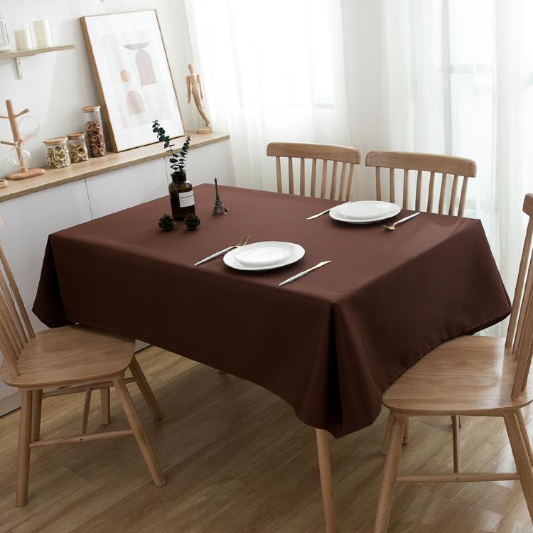 咖啡色桌布 純色桌布 飯店餐廳會議辦公餐桌布餐墊 書桌桌布台布 桌巾