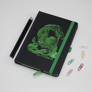 哈利波特 Harry Potter 史萊哲林 Slytherin 燙金A5筆記本
