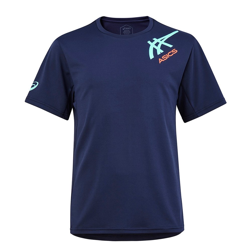 【一軍棒球專賣店】亞瑟士 短袖T恤 2033B256-400 深藍 (990)