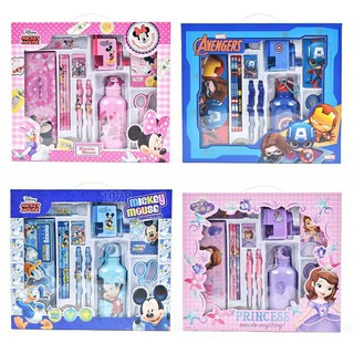 【臺灣出貨】正品 迪士尼 文具套裝組 國小 鉛筆 橡皮擦 鉛筆盒 迪士尼 尺 削鉛筆機 筆袋 水壺 筆記本 送禮 豪華